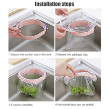 Load image into Gallery viewer, Kitchen Creative Suction Garbage Bag Holder Kitchen Sink Sucker Clip Storage Rack Garbage Storage Organizer Kitchen Gadgets
