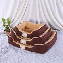 Load image into Gallery viewer, Large Pet Cat Dog Bed 2Colors Warm Cozy Dog House Soft Fleece Nest Dog Baskets House Mat Autumn Winter Waterproof Kennel
