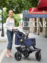 Load image into Gallery viewer, Portable Folding Pet Cart Dog Cat  Teddy Compact Four-wheeled Outdoor Travel Gear Go Out Light  Stroller  dog car pet bag
