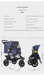 Portable Folding Pet Cart Dog Cat  Teddy Compact Four-wheeled Outdoor Travel Gear Go Out Light  Stroller  dog car pet bag