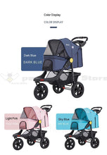 Load image into Gallery viewer, Portable Folding Pet Cart Dog Cat  Teddy Compact Four-wheeled Outdoor Travel Gear Go Out Light  Stroller  dog car pet bag
