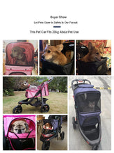 Load image into Gallery viewer, Portable Folding Pet Cart Dog Cat  Teddy Compact Four-wheeled Outdoor Travel Gear Go Out Light  Stroller  dog car pet bag
