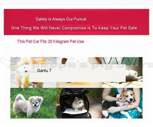 Load image into Gallery viewer, Portable Folding Pet Cart Dog Cat  Teddy Compact Four-wheeled Outdoor Travel Gear Go Out Light  Stroller  dog car pet bag
