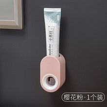 Load image into Gallery viewer, Household Toothpaste Automatic Dispenser Wall Mount Toothpaste Holder Automatic Squeezing Toothpaste Dispenser Health Safety
