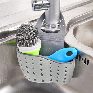 Useful Suction Cup Kitchen Sponge Drain Holder PP rubber Toilet Soap Shelf Organizer Sponge Storage Rack Basket Wash Cloth Tools