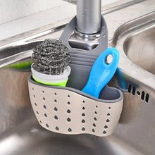 Load image into Gallery viewer, Useful Suction Cup Kitchen Sponge Drain Holder PP rubber Toilet Soap Shelf Organizer Sponge Storage Rack Basket Wash Cloth Tools
