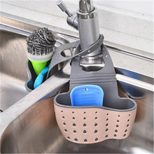 Load image into Gallery viewer, Useful Suction Cup Kitchen Sponge Drain Holder PP rubber Toilet Soap Shelf Organizer Sponge Storage Rack Basket Wash Cloth Tools
