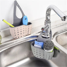 Load image into Gallery viewer, Useful Suction Cup Kitchen Sponge Drain Holder PP rubber Toilet Soap Shelf Organizer Sponge Storage Rack Basket Wash Cloth Tools
