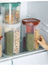 Load image into Gallery viewer, 2/4Grids Rotating Plastic Cereal Dispenser Storage Box Kitchen Food Container Storage Case Beans Oatmeal Grain Storage Bottle
