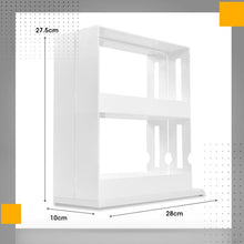 Load image into Gallery viewer, 2 Layer Storage Kitchen Rotating Organize Spices Jar Bottle Storage Rack Kitchen Bottle Storage Organizer Shelves Slide Cabinet
