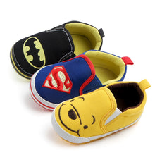 Load image into Gallery viewer, Hot sale Cartoon Character style Toddlers Baby Canvas shoes Baby moccasins Soft bottom First walkers Bebe Anti-slip Baby shoes
