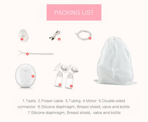 Electric breast pump unilateral and bilateral breast pump manual silicone breast pump baby breastfeeding accessories