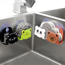 Load image into Gallery viewer, Cartoon Sponge Rag Storage Rack Sink Wall-mounted Suck Holder Soap Hanging Shelves Lovely Home Decor Kitchen Accessories
