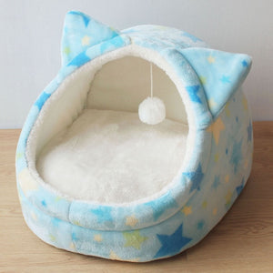 Pet Dog House Nest With Mat Foldable Dog Basket Cat Bed For Small Medium Dogs Travel Puppy Kennels For Cats Chihuahua Cushion