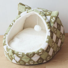 Load image into Gallery viewer, Pet Dog House Nest With Mat Foldable Dog Basket Cat Bed For Small Medium Dogs Travel Puppy Kennels For Cats Chihuahua Cushion
