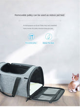 Load image into Gallery viewer, Foldable Breathable Collapsible Pet Cart with Universal WheelS Portable Pet Bag Outdoor Travel Pet Cat Carrier Dotomy Pet Cage
