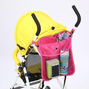 Infant Pram Cart Mesh Hanging Storage Bag Baby Trolley Bag Stroller Organizer Seat Pocket Carriage Bag Stroller Accessories