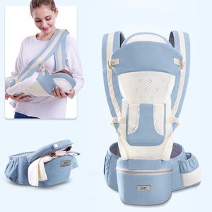 0-48M Ergonomic Baby Carrier Infant Baby Hipseat Carrier Front Facing Ergonomic Kangaroo Baby Wrap Sling for Baby Travel