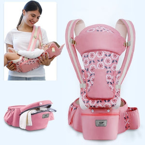 0-48M Ergonomic Baby Carrier Infant Baby Hipseat Carrier Front Facing Ergonomic Kangaroo Baby Wrap Sling for Baby Travel