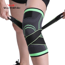 Load image into Gallery viewer, WorthWhile 1PC Sports Kneepad Men Pressurized Elastic Knee Pads Support Fitness Gear Basketball Volleyball Brace Protector

