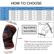 Load image into Gallery viewer, WorthWhile 1PC Sports Kneepad Men Pressurized Elastic Knee Pads Support Fitness Gear Basketball Volleyball Brace Protector
