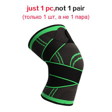 Load image into Gallery viewer, WorthWhile 1PC Sports Kneepad Men Pressurized Elastic Knee Pads Support Fitness Gear Basketball Volleyball Brace Protector
