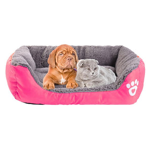 (S-3XL) Large Pet Cat Dog Bed 8Colors Warm Cozy Dog House Soft Fleece Nest Dog Baskets Mat Autumn Winter Waterproof Kennel #1