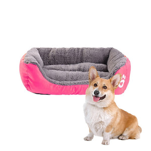 (S-3XL) Large Pet Cat Dog Bed 8Colors Warm Cozy Dog House Soft Fleece Nest Dog Baskets Mat Autumn Winter Waterproof Kennel #1