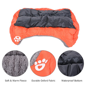 (S-3XL) Large Pet Cat Dog Bed 8Colors Warm Cozy Dog House Soft Fleece Nest Dog Baskets Mat Autumn Winter Waterproof Kennel #1