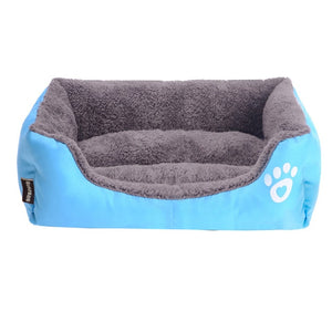 (S-3XL) Large Pet Cat Dog Bed 8Colors Warm Cozy Dog House Soft Fleece Nest Dog Baskets Mat Autumn Winter Waterproof Kennel #1