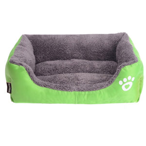 (S-3XL) Large Pet Cat Dog Bed 8Colors Warm Cozy Dog House Soft Fleece Nest Dog Baskets Mat Autumn Winter Waterproof Kennel #1