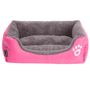 (S-3XL) Large Pet Cat Dog Bed 8Colors Warm Cozy Dog House Soft Fleece Nest Dog Baskets Mat Autumn Winter Waterproof Kennel #1