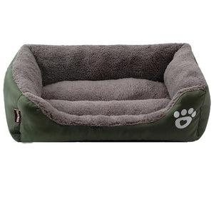 (S-3XL) Large Pet Cat Dog Bed 8Colors Warm Cozy Dog House Soft Fleece Nest Dog Baskets Mat Autumn Winter Waterproof Kennel #1