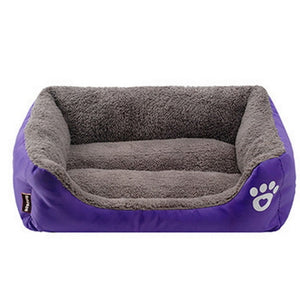 (S-3XL) Large Pet Cat Dog Bed 8Colors Warm Cozy Dog House Soft Fleece Nest Dog Baskets Mat Autumn Winter Waterproof Kennel #1