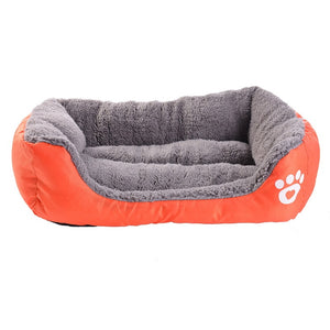 (S-3XL) Large Pet Cat Dog Bed 8Colors Warm Cozy Dog House Soft Fleece Nest Dog Baskets Mat Autumn Winter Waterproof Kennel #1