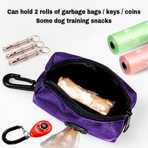 Portable Dog Outdoor Travel Bag for Snack Whistle Key Garbage Bags Dogs Walking Leash Bag Pet Dog Accessories