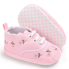 Load image into Gallery viewer, Pudcoco Newborn Infant Baby Kid Girl Embroidery Flower Soft Sole Crib Toddler Summer Princess First Walkers Causal Shoes 0-18M
