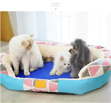 Load image into Gallery viewer, Dog Cooling Mat Summer Ice Pad Dogs Cat Blanket Sofa Breathable Pet Dog Bed Waterproof Washable For Small Medium Large Dogs Cat
