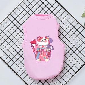 Flamingo Pattern Soft Summer Pet Clothes Dog Clothes Dog Vest Dog Shirt Pet Vest Shirt Pet Products Cat T-shirt Cat Clothes Vest