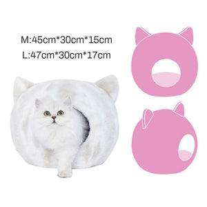 Warm Pet Cat Dog Bed Pet Cushion Kennel For Small Medium Large Dogs Cats Winter Pet Bed Dog House Puppy Mat Size M/L