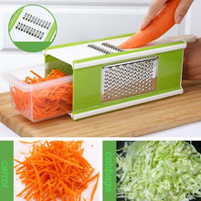 Load image into Gallery viewer, Grater Multifunctional 5 in 1 Box Grater Slicer Handheld Vegetable Slicer Kitchen Grater and Vegetable Peeler
