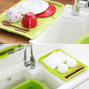 KITCHEN DISHES DRAINING RACK