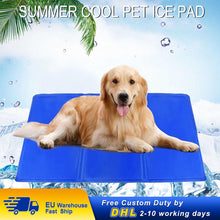 Load image into Gallery viewer, Dog Cooling Mat Summer Ice Pad Dogs Cat Blanket Sofa Breathable Pet Dog Bed Waterproof Washable For Small Medium Large Dogs Cat
