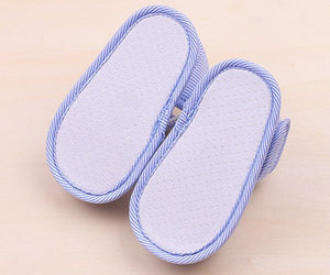 Baby T-Strap Shoes Cotton Newborn Pink Girls Infant  Prewalkers Crib Footwear Nonslip for 0-12M Baby Blue Boys Soft Sole Shoe