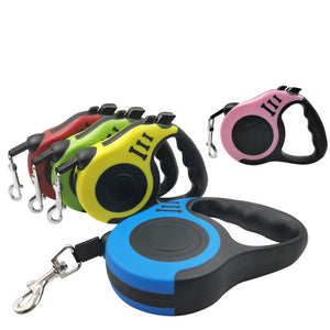 Dog Leash Automatic Retractable Lead Rope Blue Black Red Yellow Green Leashes Pets Accessories For Small Large Dogs Supplies.