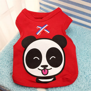 New T-shirt Soft Puppy Dogs Clothes Cute Pet Dog Clothes Cartoon Clothing Summer Shirt Casual Vests for Small Pet Supplies