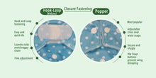 Load image into Gallery viewer, [Littles&amp;Bloomz] One Size Reusable Cloth Nappy Washable Waterproof  Baby Pocket Diaper STANDARD Hook-Loop Cover Wrap Insert
