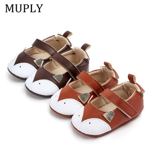 Unisex Baby Shoes Breathable Cartoon Animal Pattern Anti-Slip Shoes Casual Sneakers Toddler Soft Soled First Walkers