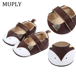 Unisex Baby Shoes Breathable Cartoon Animal Pattern Anti-Slip Shoes Casual Sneakers Toddler Soft Soled First Walkers