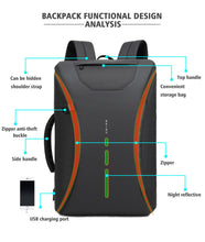 Load image into Gallery viewer, VENIWAY Multifunction USB Charge 15 inch Waterproof Laptop Backpacks Male Mochila For XD City Antitheif Travel Design Backpack
